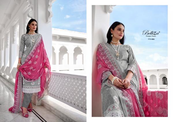 Belliza Siyahi Mirror Work Cotton Designer Dress Material Collection